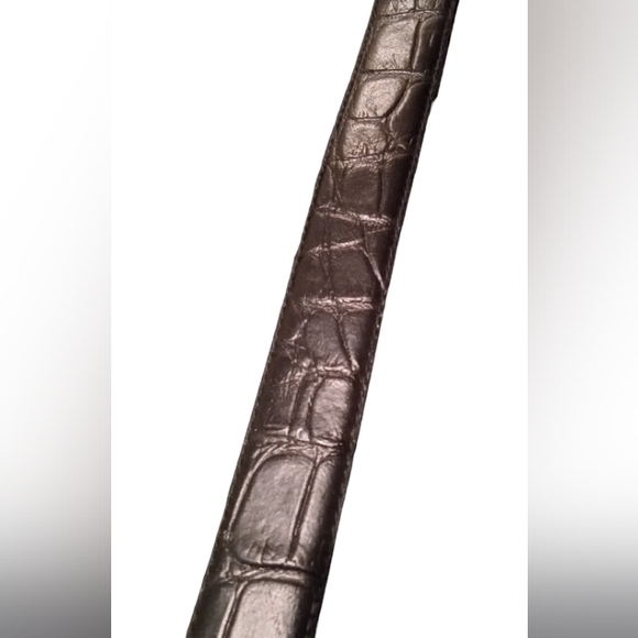 Tarox Women's Alligator Leather Belt Black Size 30. - Picture 6 of 7